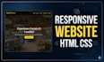 build a responsive HTML CSS website with modern design