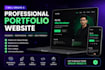 create a professional portfolio website