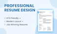 create a professional ats friendly resume