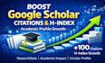 grow google scholar citations h index and researchgate impact