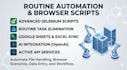 build advanced browser automation scripts and routine tasks with ai