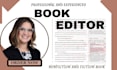 manuscript with copy editing, line editing, and proofreading