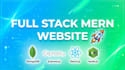 build a full stack website using mern stack