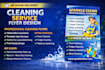 design a professional cleaning service flyer or leaflet