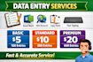 do data entry, copy paste and web research