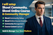 create online course content course curriculum skool community setup