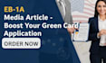 write a professional eb1 extraordinary ability immigration article for petition