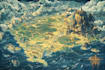 fantasy map illustration for map