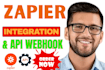 fix zapier integration errors, API webhook and workflow automation