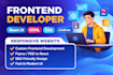 build a responsive reactjs web app frontend web app