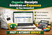 organize receipts invoices and expenses for your accountant