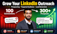 linkedin outreaching and prospecting, b2b lead generation organically and manual