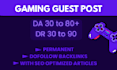 create powerful gaming backlinks through high impact gaming guest posts