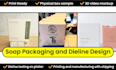 do soap box packaging dieline and soap label design and printing