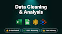 clean and visualise your data using excel or power bi