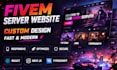 build a custom fivem server website