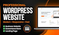 design professional wordpress website for business