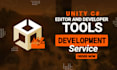 build custom unity editor tools and automation scripts