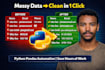 clean messy data in CSV excel using python pandas automation