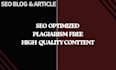 write SEO blogs and articles