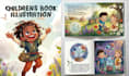 create children book layout and illustration