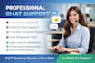 provide professional live chat and customer support