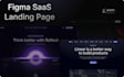 do clean professional web landing page UI UX design figma