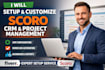 setup scoro project management and workflow automation