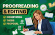 proofread and edit your thesis and research proposal