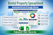do automated rental property spreadsheet, income expense tracker, budget planner