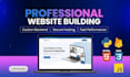 design and develop a professional web landing page with HTML, CSS and javascript