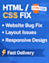 fix html css bugs and responsive issues on your website