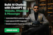 build ai chatbot setup with chatgpt integration for websites and whatsapp