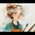 create unique watercolor character illustration