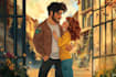 create a romantic custom couple character illustration