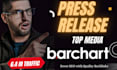 do press release on barchart