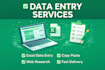 do data entry, copy paste, typing and web research