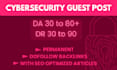 build high quality cybersecurity backlinks with niche guest posts