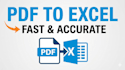 convert PDF invoices and data into excel with accuracy