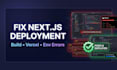 fix nextjs build errors and vercel deployment issues