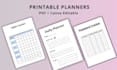 design printable planners PDF and canva templates