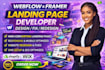 build fix redesign webflow framer landing page template website design developer