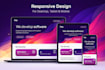 design landing page UI UX  for web desktop, tablet and mobile