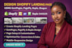 design shopify landing page using gempages, pagefly, replo, shogun