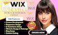 design a responsive wix website,  wix studio website design, redesign, webflow