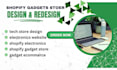 design a shopify gadget and electronics store that sells