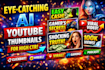 design eye catching ai youtube thumbnails for high CTR