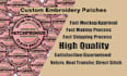 make custom design high quality embroidery patches and ship