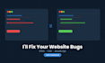 fix HTML CSS javascript website bugs and errors