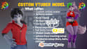 do custom furry vtuber model, anime vrc avatar, nsfw vrchat avatar commission